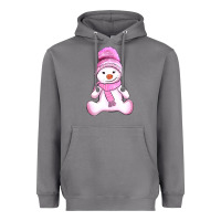 Storm winter pink snowman and hat Heavyweight Hoodie - AdoDesignShop