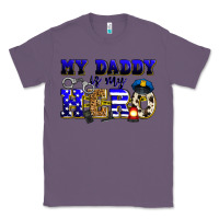 Lavender my daddy is my hero police Classic Tee - Zillion Design Studio