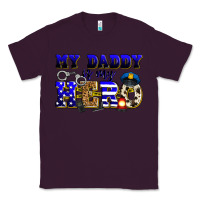 Plum my daddy is my hero police Classic Tee - Zillion Design Studio