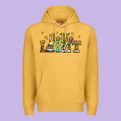 Be The Light Premium Hoodie Designed By Adodesignshop