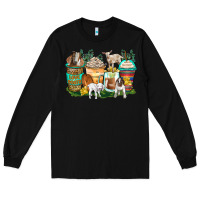 Black goats coffee cups Long Sleeve Tee - Zillion Design Studio
