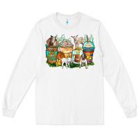White goats coffee cups Long Sleeve Tee - Zillion Design Studio