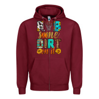 Burgundy rub some dirt on it basketball Zipper Hoodie - HRA Design Shop