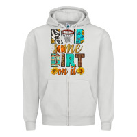 Dove Grey rub some dirt on it basketball Zipper Hoodie - HRA Design Shop