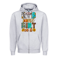 Heather Grey rub some dirt on it basketball Zipper Hoodie - HRA Design Shop