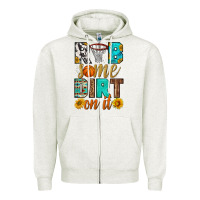 Oatmeal Heather rub some dirt on it basketball Zipper Hoodie - HRA Design Shop
