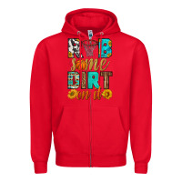 Red rub some dirt on it basketball Zipper Hoodie - HRA Design Shop