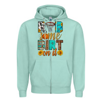 Seafoam rub some dirt on it basketball Zipper Hoodie - HRA Design Shop