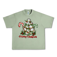 Oil Green Merry Christmas Volleyball Urban Heavy Tee - RanaPortraitStore