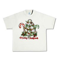Pistachio Merry Christmas Volleyball Urban Heavy Tee - RanaPortraitStore