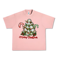 Salmon Merry Christmas Volleyball Urban Heavy Tee - RanaPortraitStore