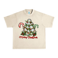 Sandshell Merry Christmas Volleyball Urban Heavy Tee - RanaPortraitStore