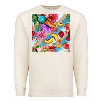 Sandshell flowers ice cream fruit Premium Sweatshirt - BundleAndBundleShop