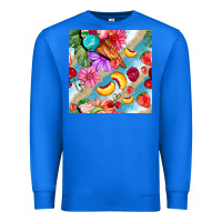True Royal flowers ice cream fruit Premium Sweatshirt - BundleAndBundleShop