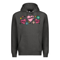 Charcoal Heather tacos tequila anxiety Premium Hoodie - MaliasSmallBusiness