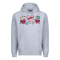 Heather Grey tacos tequila anxiety Premium Hoodie - MaliasSmallBusiness