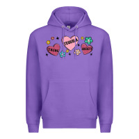 Purple tacos tequila anxiety Premium Hoodie - MaliasSmallBusiness