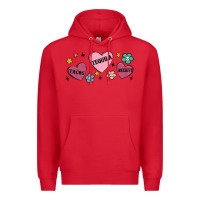 Red tacos tequila anxiety Premium Hoodie - MaliasSmallBusiness