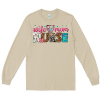 Mushroom wife mom nurse Long Sleeve Tee - texasbilliewilder