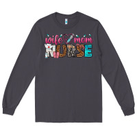 Smoke wife mom nurse Long Sleeve Tee - texasbilliewilder