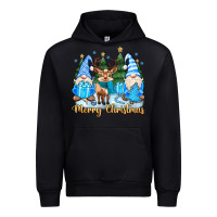 Black merry christmas gnome Urban Hoodie - MaliasSmallBusiness