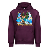 Mauve Wine merry christmas gnome Urban Hoodie - MaliasSmallBusiness