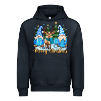 Navy merry christmas gnome Urban Hoodie - MaliasSmallBusiness
