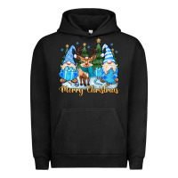 Pigment Black merry christmas gnome Urban Hoodie - MaliasSmallBusiness