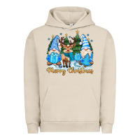 Pigment French Oak merry christmas gnome Urban Hoodie - MaliasSmallBusiness