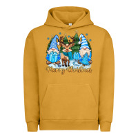 Pigment Peanut Butter merry christmas gnome Urban Hoodie - MaliasSmallBusiness