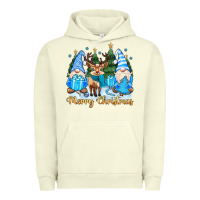 Pigment Pistachio merry christmas gnome Urban Hoodie - MaliasSmallBusiness