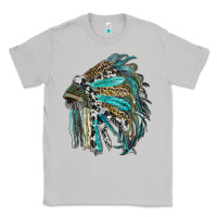 Moon Dust indian feather headdress with western  patterns Classic Tee - RanaPortraitStore