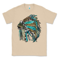 Mushroom indian feather headdress with western  patterns Classic Tee - RanaPortraitStore