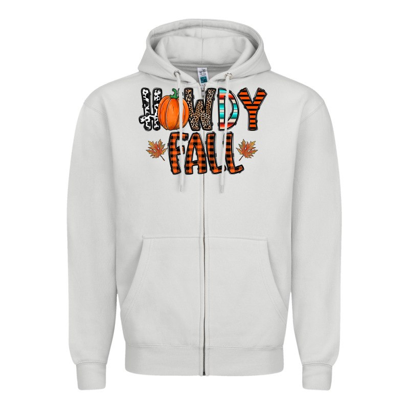 Howdy Fall Zipper Hoodie by CowhideDigitalArt | Teevron