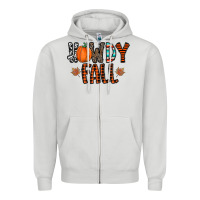 Dove Grey howdy fall Zipper Hoodie - CowhideDigitalArt