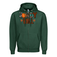 Sports Green howdy fall Zipper Hoodie - CowhideDigitalArt