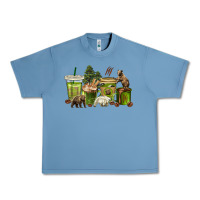 Pebble Blue bear coffee cups Urban Heavy Tee - texasbilliewilder