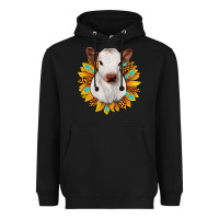 Black sunflower heifer Heavyweight Hoodie - JahusDesignShop