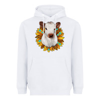 White sunflower heifer Heavyweight Hoodie - JahusDesignShop