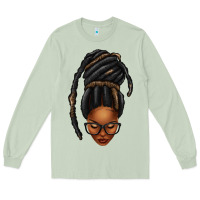 Matcha afro woman faux jumbo locs Long Sleeve Tee - texasbilliewilder