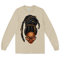 Mushroom afro woman faux jumbo locs Long Sleeve Tee - texasbilliewilder
