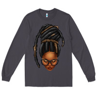 Smoke afro woman faux jumbo locs Long Sleeve Tee - texasbilliewilder