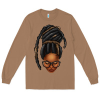 Toasted Coconut afro woman faux jumbo locs Long Sleeve Tee - texasbilliewilder
