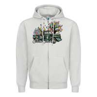 Dove Grey autism awareness Zipper Hoodie - SublimationCraftShop