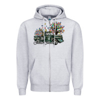 Heather Grey autism awareness Zipper Hoodie - SublimationCraftShop