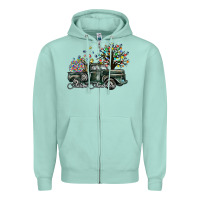 Seafoam autism awareness Zipper Hoodie - SublimationCraftShop