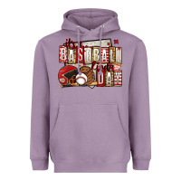 Lavender it's a baseball kinda day Heavyweight Hoodie - Jasminsmagicworld