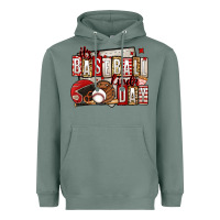 Sage it's a baseball kinda day Heavyweight Hoodie - Jasminsmagicworld