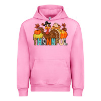 Fuchsia Pink thankful Urban Hoodie - MaliasSmallBusiness