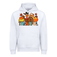 White thankful Urban Hoodie - MaliasSmallBusiness